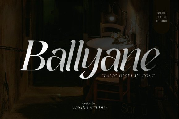 Ballyane Font: A Delicate Typeface for Modern Web Design
