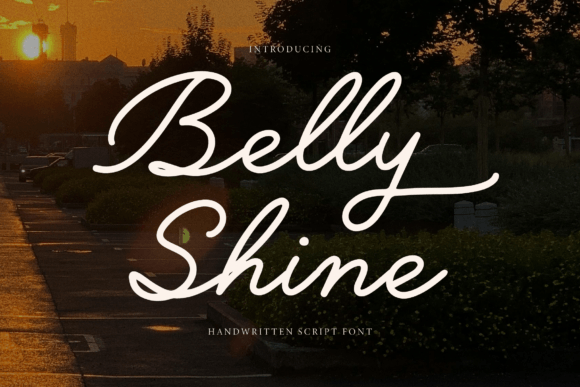Belly Shine: A Script Font for Elegant Editorial Design