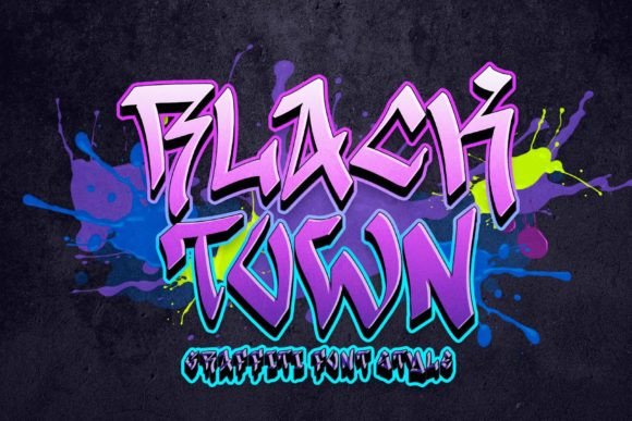 Black Town: A Blackletter Font with Graffiti Flair