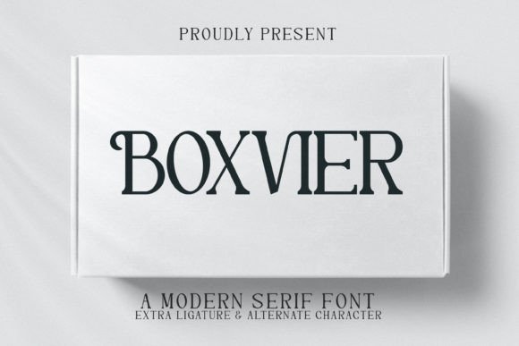 Boxvier: A Versatile Serif Typeface for Modern Branding Projects