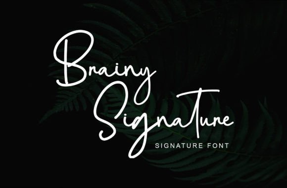 Brainy Signature: The Handwritten Font That Elevates Your Campaign Design