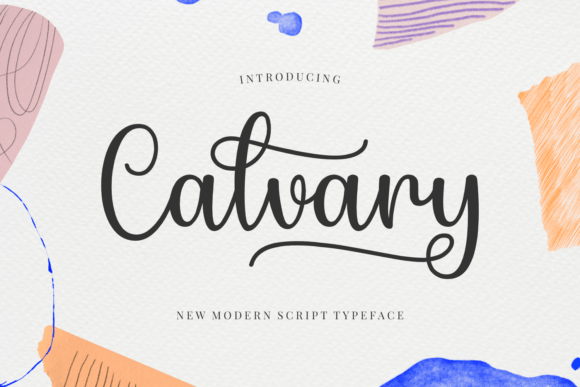 Calvary: A Stylish Script Font for Editorial Design