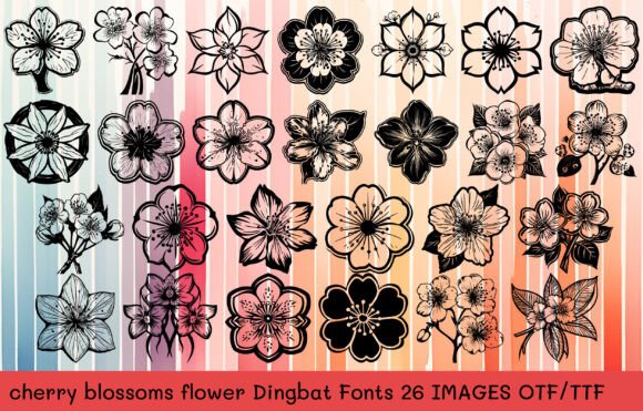 Cherry Blossoms Flower Font: A Designer’s Elegant Typography Choice
