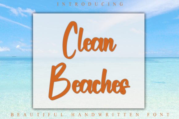Clean Beaches Font: A Timeless Handwritten Typeface for Crafters