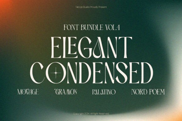 Elegant Condensed Bundle Vol Iv: A Typeface for Thoughtful Design