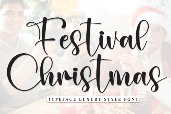 Festival Christmas: A Script Font That Elevates Holiday Editorial Design