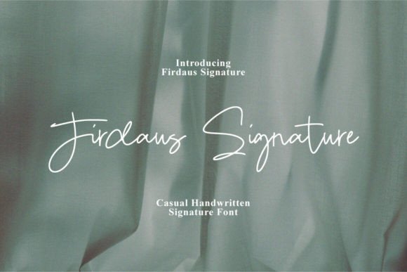 Firdaus Signature: A Versatile Handwritten Typeface for Campaign Design