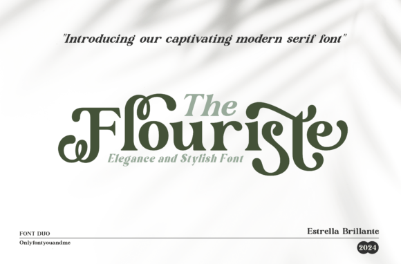 Flouriste: A Beautiful Serif Typeface for Editorial Design