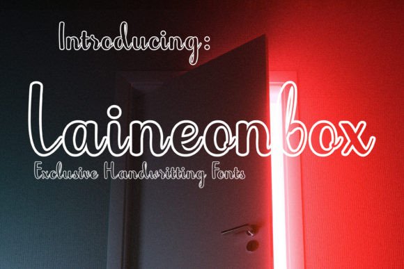 Laineonbox: A Handwritten Font That Brings Neon-Lit Personality to Brand Design