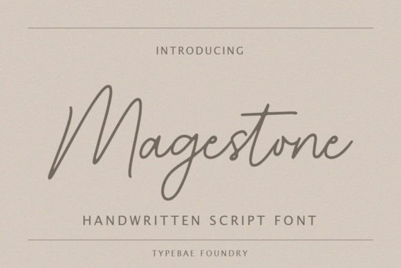 Magestone Font Review: A Graceful Script for Sophisticated Branding