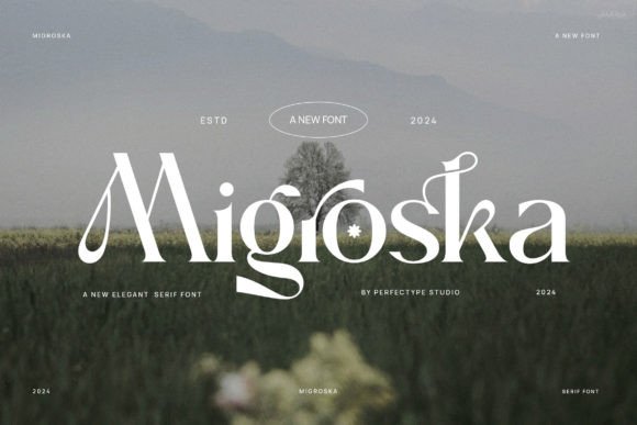 Migroska: A Stylish Serif Typeface for Editorial Design