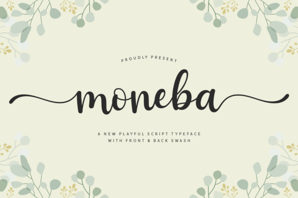 Moneba: A Beautiful Script Font for Crafting and Branding