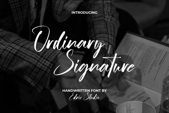 Ordinary Signature: A Script Font for Modern Web Design