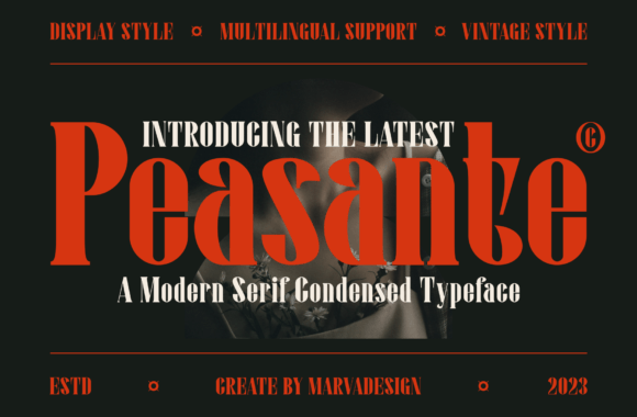 Peasante Font: A Refined Typeface for Makers and Creators