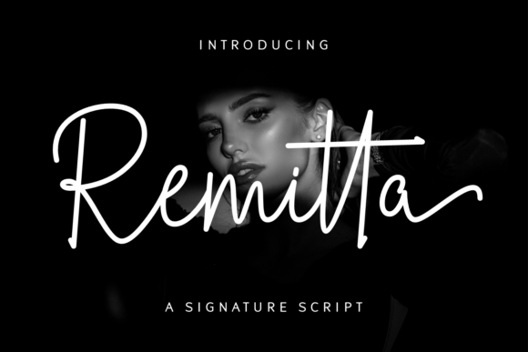 Remitta: A Signature Script Typeface That Elevates Campaign Design