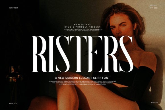 Risters: A Serene Serif Typeface for Editorial Elegance