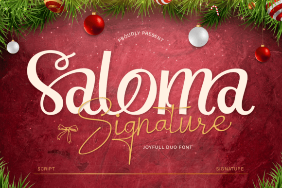 Saloma Signature: A Script Font for Editorial Elegance