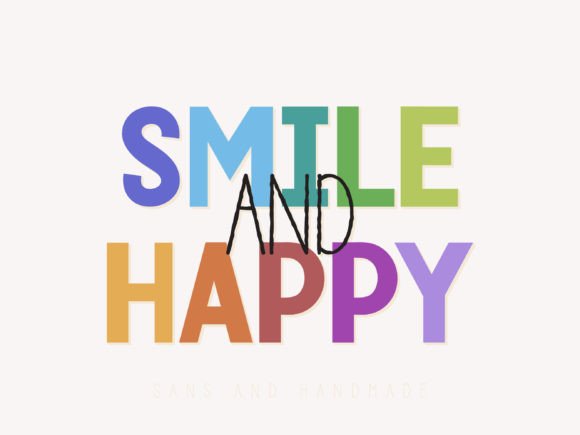 Smile and Happy Font: A Handwritten Typeface for Editorial Warmth