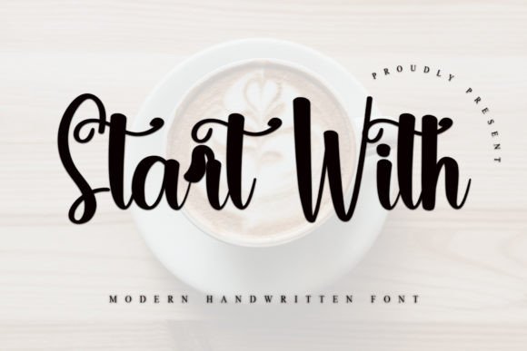Start With: A Handwritten Typeface for Editorial Design