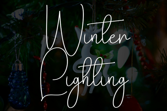 Winter Lighting Font: A Warm Script for Digital Design